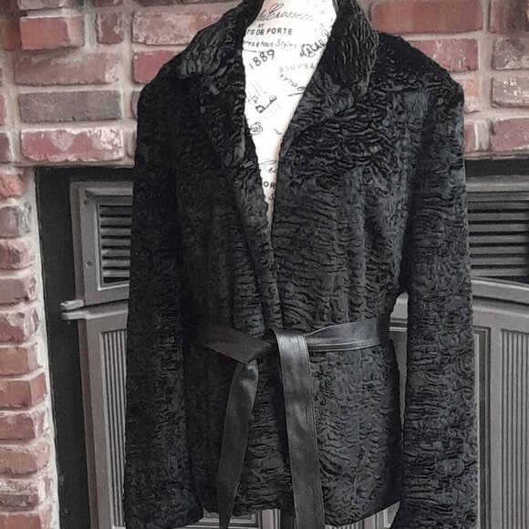 Valerie Stevens Vintage Faux Persian Lamb Jacket NWT - Picture 2 of 7